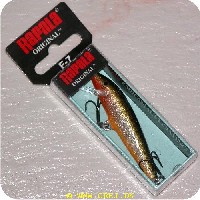 022677094823 - Rapala Original - Redfin Spotted Minnow - 7 cm - Flydende