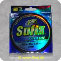 024777325098 - Sufix Xcelon nylonline - Klar - 275 meter - 0,55mm - 21,3 kg
