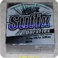 024777371170 - Sufix Duraflex line - Klar - 0,38mm - 300m - Brudstyrke 13,5 kg