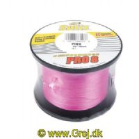024777685543 - Sufix Pro 8 Pink fletline - 0.21mm/17.5kg - Vælg antal meter