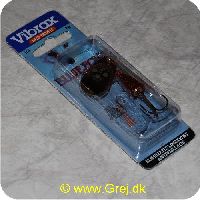 027752115813 - Blue Fox Flake str. 3 - 8g - kobber/sort med 3 sølvpletter - Rød klokke