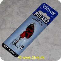 027752116063 - Vibrax Bullet str. 3 - 11g - Kobber med sort/røde aftegninger - Rød klokke