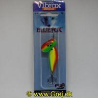 027752134746 - Minnow Super Vibrax - regnbue farvet spinneblad med regnbue farvet fisk efter. - Str. 2 - 9g
