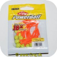 028632651520 - Power Bait Mice Tails - 13 stk - Chartreuse/Fluorescerende Orange - 8 cm - Ny udgave