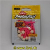 028632651605 - Power Bait Mice Tails - 13 stk - White/Bubblegum- 8 cm - Ny udgave