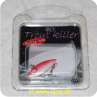 0726658000840 - DLT Trout Killer - rattling - 3 cm - med 2 trekroge - Pink/hvid