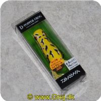 4027093490972 - Daiwa Popper Frog - 6.5cm - 14g - Yellow Toad - Gul/hvid med sorte markeringer