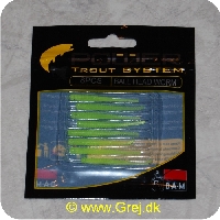 4044641093270 - Power Trout system Ball Head Worm - 8 stk - Lemon