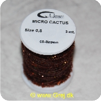 5704041018592 - Micro Cactus Chenille - Brun - 3 meter - Size 0,8