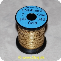 5704041100631 - UNI French Oval # M - Gold - 7 yards - Ekstra stærk overfladebehandlet