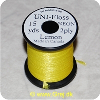 5704041101737 - UNI-Neon Floss - Lemon - 15 yards - Neon 2ply