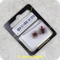 5707549270721 - Unique Flies - 2 stk. pakke - Red Tag Palmer Brown/Red TMC 100 #16
