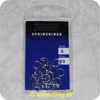 5707614800082 - Trendy Springringe str. 8 i udvendig diameter - 6mm indvendig diameter - 20 stk