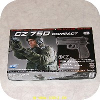 5707843031899 - Pistol CZ 75D Compact - Type: Gas - Vægt 582 gram - Skyder ca. 71m/sek.