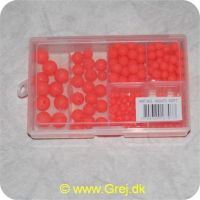 5708389167073 - Røde soft perler i 6 størrelser - Leveres i æske med 6 rum