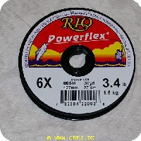 730884220026 - Rio Powerflex Tippet Forfang - 6X - 1.5kg - 27.4m