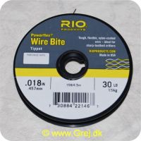 730884221467 - Rio Powerflex Wire Bite Tippet - 0.457mm - 15 kg - 4.5m - Bronze