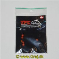 TFC1025 - TFC. Tungstenshoved til at trække på kroge - 6 stk. - 4mm / 0,5 gram - Farve: Orange glimmer