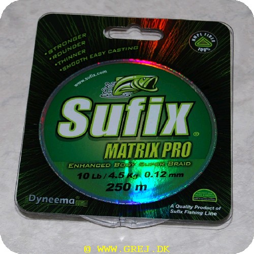 024777333468 - Sufix Matrix Pro fletline - 250 meter - 0.12mm/4.5 kg