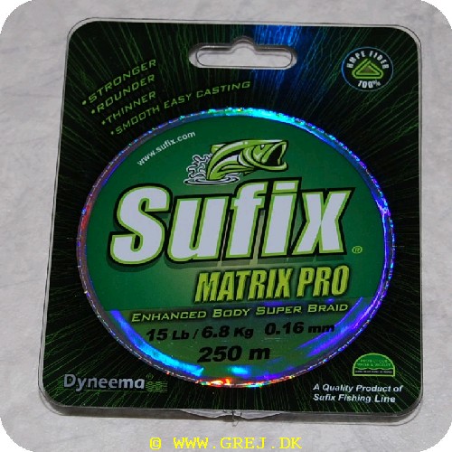 024777333482 - Sufix Matrix Pro fletline - 250 meter - 0.16mm/6.8 kg