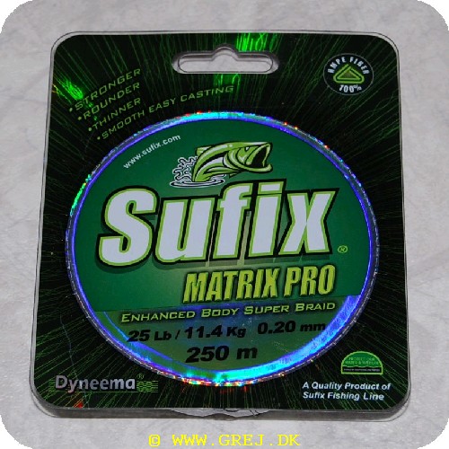 024777333505 - Sufix Matrix Pro fletline - 250 meter - 0.20mm/11.4 kg