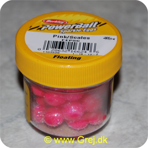 028632166246 - PowerBait - Pink/Scales - Sparkle Eggs - Floating - Art. no.: 1103828