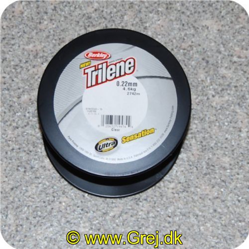 028632194744 - Trilene Sensation nylonline - 0,22mm/4,6kg - Klar - Ultra Stærk - Tynd - Sensitive - Vælg antal meter