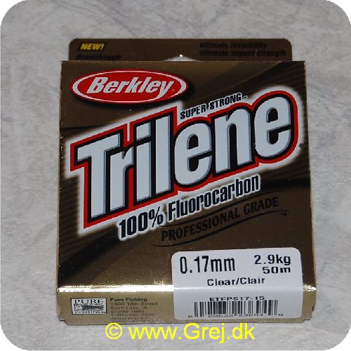 028632236949 - Berkley Trilene Super Strong - 100% Fluorocarbon - 0.17mm/2.9kg - 50m