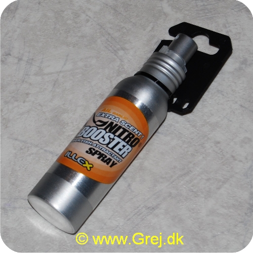 3297830433147 - Illex Nitro Booster Spray med hvidløg (Garlic)
<BR><BR>
Spray det på dit endegrej og det vil tiltrække fiskene.