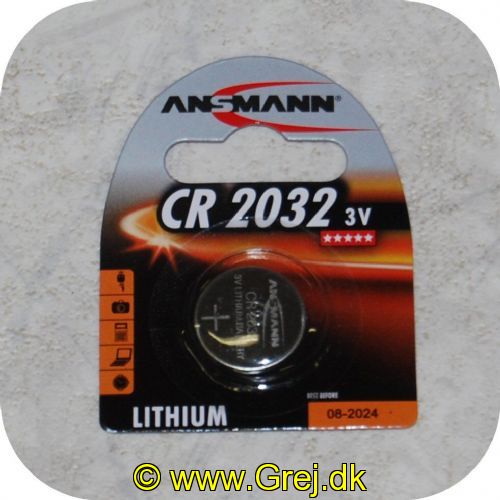 4013674502011 - Ansmann batterier - Type CR2032 - 1 stk. - 3V