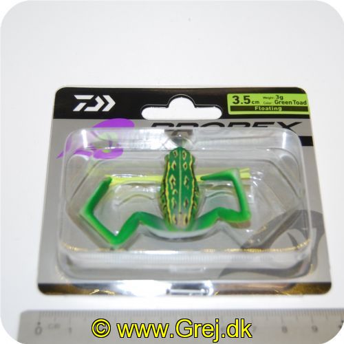 4027093706264 - Daiwa 3D Micro Frog - 3.5cm - 3g - Grøn. er lavet i en realistisk 3D efterligning af et ægte eksemplar.