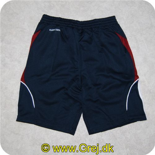 4049854630908 - Adidas Fodbold bukser med climacool system Børnestørrelse 140 (S) farve blå med rød stribe og logo fra DBU
