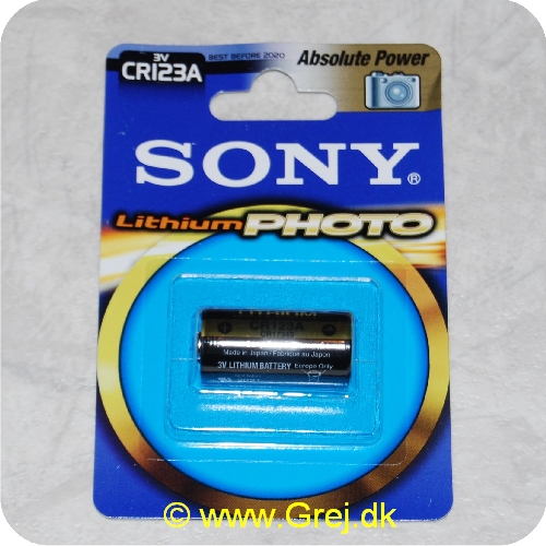 4901660122704 - 3V CR123A lithium batteri Fotobatteri