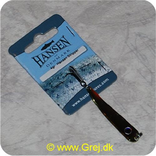 5706301423795 - Hansen Stripper 4gram - 5cm - Grøn/sølv/tobis