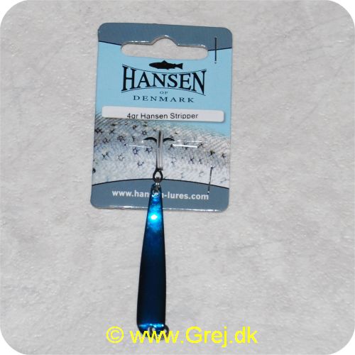 5706301456533 - Hansen Stripper 4 gram - Zulu - Mørkeblå/sort