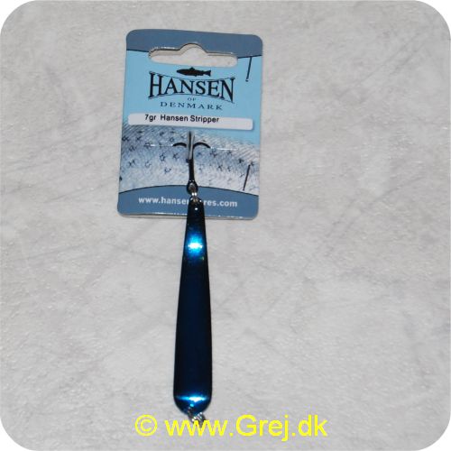 5706301456557 - Hansen Stripper 7 gram - Zulu - Mørkeblå/sort