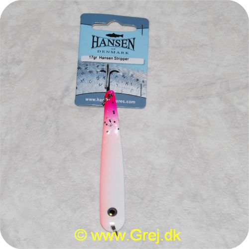 5706301456625 - Hansen Stripper 17 gram - Pink Pig - Pink/hvid m/sorte prikker