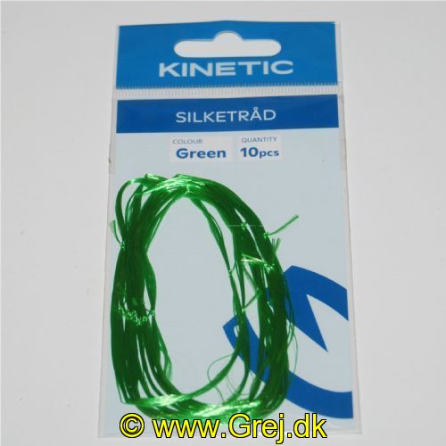 5707461313049 - Kinetic - Silketråd til at fange hornfisk med - Grøn - 10 tråde pr. pakke