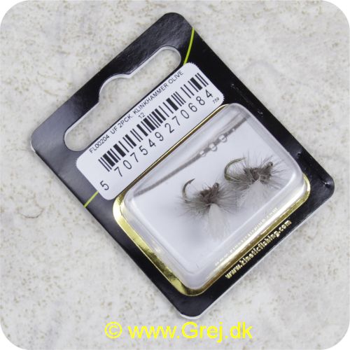 5707549270684 - Unique Flies - 2 stk. pakke - Klinkhammer Olive TMC 2487 #12 (FL00204)