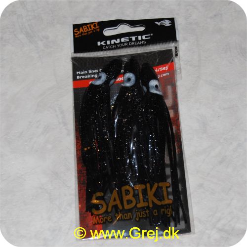 5707549274149 - Kinetic Sabiki Sprutter Rig - Torsk/sej -  Line: 0.90mm - 3 sorte sprutter