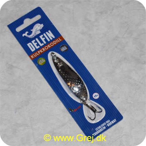 5707549295380 - Delfin Kulkrokodill 12 gram - Sølv/blå