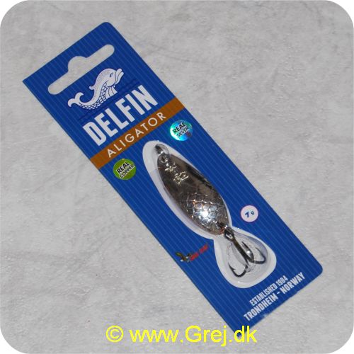 5707549295625 - Delfin Aligator 7 gram - Sølv/Kobber