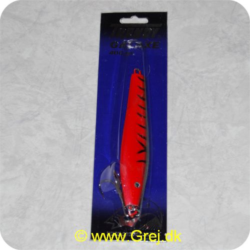5707614441407 - Trendy Pirk - Type: Stål - Farve: Rød med sorte striber - 400 gram