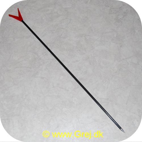 5709386280161 - Stangholder 60 cm - Glasfiber m/ metalspids - sort med rød V