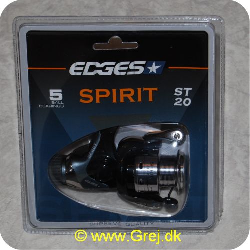 5709386286774 - Edges Spirit ST20 Spinnehjul - 5 lejer - Gear Ratio: 5.0:1 - Linekap.: 0.20mm/130m