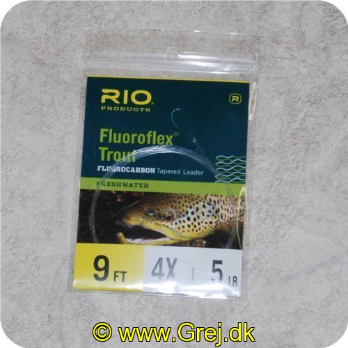 730884245043 - Rio  Fluoroflex Leader - 9 fod - 0.17mm - 4X - 2.3kg - 2.7m - 100% Fluor Carbon - RP51062