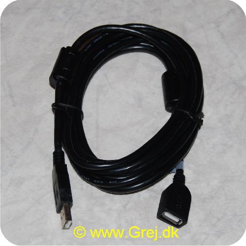 7340004655848 - USB kabel 2.0 på 3m, til at forlænge dit USB kabel hvis det ikke er langt nok