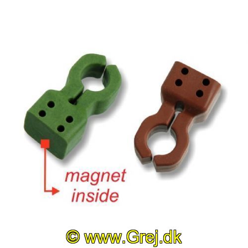 8028651016937 - Stonfo Magnet Stangholdere - 2 stk - Lille blød gummidims med en magnet indeni - Kan sættes på alle metaloverflader og kan så holde stangen i sikkerhed mens du klarer endegrejet m. m. 