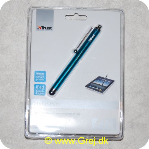 8713439185126 - Trust - Touch Pen - Tyrkis Blåberørings pen til smartphones og tablets
