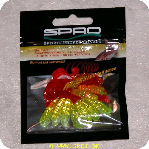 8716851112312 - Spira-Tail jigs - Gul/Rød - 3.5 cm - 10 stk pr. pakning<BR>
Big trout just cant resist!<BR>
Small twisterlike tails with a small scoop at the end generating massive tail action! Simply fish them on a hook or on a jighead; Trout go wild!!!<BR>
Perch and Zander love them too!